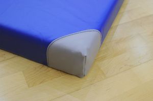 Interplastic Materac gimnastyczny 1-częściowy 200 cm x 120 cm x 10 cm niebieski 2