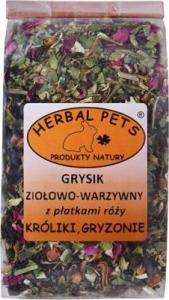 Herbal Pets Grysik ziołowo-warzywny z płatkami róży 1