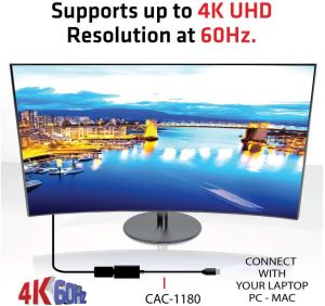 Adapter AV Club 3D DisplayPort Mini - HDMI czarny (CAC-1180) 5