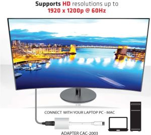 Adapter AV Club 3D 0.2m biały (CAC-2003) 3