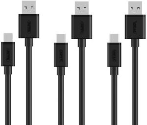 Kabel USB Unitek USB-A - microUSB 0.3 m Czarny (Y-C4008BK) 1