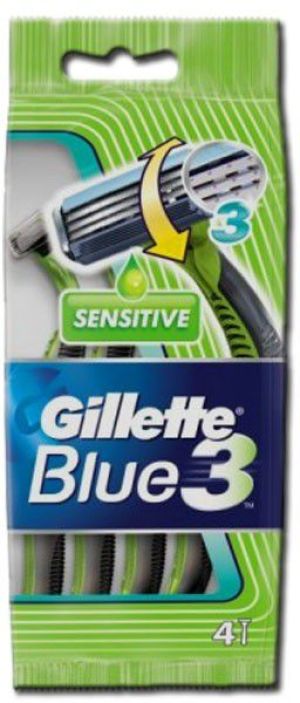 Gillette GILLETTE_Blue 3 Sensitive jednorazowe maszynki do golenia 4szt - 7702018011551 1