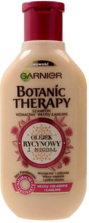 Garnier Botanic Therapy Olejek Rycynowy i Migdał Szampon do włosów osłabionych i łamliwych 400ml 1