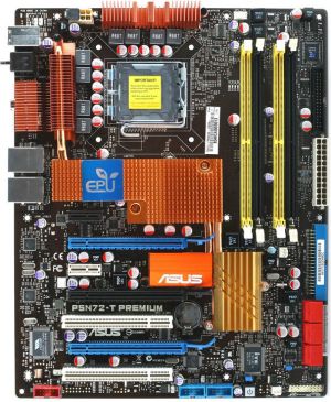 Płyta główna Asus P5N72-T PREMIUM (3xPCX/DZW/2xGLAN/SATA/RAID/DDR2/SLI) 1