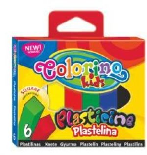 Patio Plastelina kwadratowa 6 kolorów Colorino (979804) 1