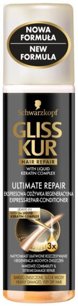 Schwarzkopf Gliss Kur Ultimate Repair Ekspresowa odżywka do włosów 200ml 1