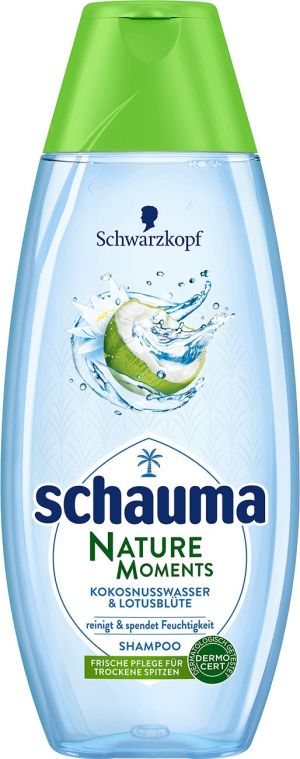 Schwarzkopf Schauma Nature Moments szampon do włosów suchych woda kokosowa i kwiat lotosu 400ml 1