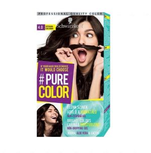 Schwarzkopf Pure Color Farba do włosów 4.0 Ciemny Brąz 1
