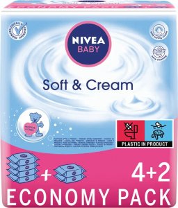 Nivea Baby Chusteczki Soft & Cream 6x63 szt. 1