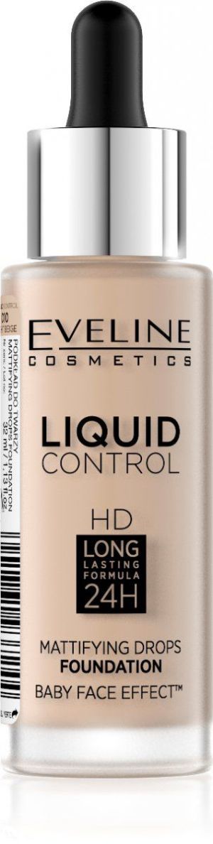 Eveline Liquid Control HD Podkład do twarzy 010 Light Beige 32ml 1