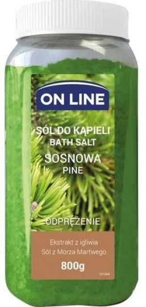 On Line Odprężająca Sól do kąpieli Sosna 800g 1