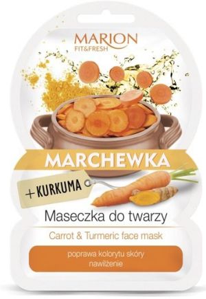Marion Fit & Fresh Maseczka do twarzy Marchewka+Kurkuma 9g 1