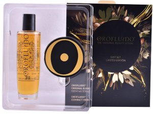 Orofluido Zestaw Olejek do włosów Liquid Gold Elixir 100 ml + Lusterko 2