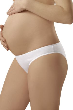 Italian fashion Majtki ciążowe Mama Mini białe L 1