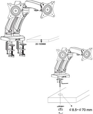 SilentiumPC Podwójny uchwyt Atlas Arm AA201 (SPC184) 8