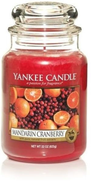 Yankee Candle Large Jar duża świeczka zapachowa Mandarin Cranberry 623g 1