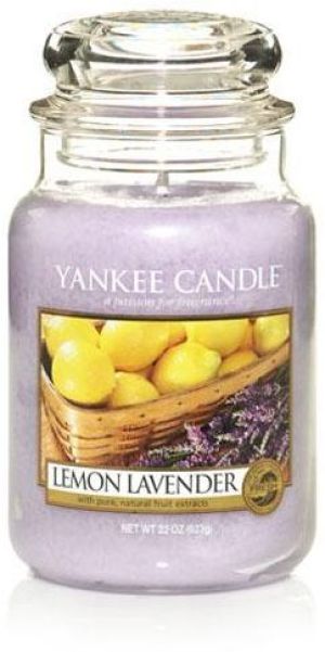 Yankee Candle Large Jar duża świeczka zapachowa Lemon Lavender 623g 1