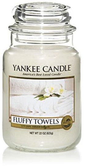 Yankee Candle Large Jar duża świeczka zapachowa Fluffy Towels 623g 1