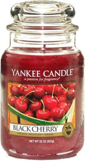 Yankee Candle Large Jar duża świeczka zapachowa Black Cherry 623g 1