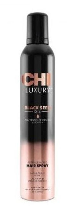 Chi Luxury Spray elastyczny lakier do włosów Black Seed Oil Hair 340g 1
