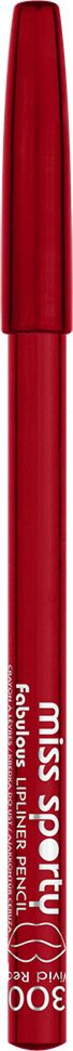 Miss Sporty Fabulous Lipliner Pencil konturówka do ust 300 Vivid Red 4ml 1