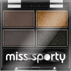 Miss Sporty Quattro Studio Poczwórne cienie do powiek 414 100% Smokey 5g 1