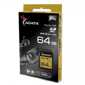 Karta ADATA Premier One SDXC 64 GB Class 10 UHS-II/U3 V90 (ASDX64GUII3CL10-C) 2