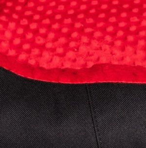 Bimbay Pokrowiec do kanapy Minky r.3 - 100x80cm czarny-czerwony 2