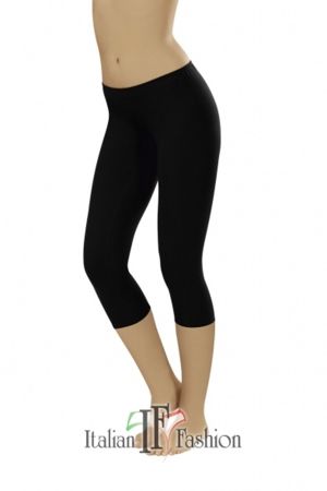 Italian fashion Legginsy 3/4 czarne r. S 1