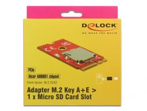 Delock Adapter M.2 Key A+E > 1 x gniazdo kart Micro SD (62979) 3