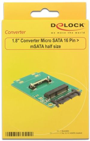 Delock Adapter Micro SATA 1.8″ > złącze mSATA (62519) 3