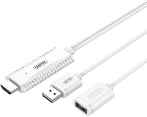 Kabel USB Unitek USB HDMI, 1.95m, Biały (M101AWH) 1