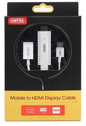Kabel USB Unitek USB HDMI, 1.95m, Biały (M101AWH) 2