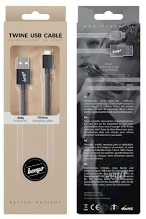 Kabel USB Beeyo Beeyo Twine kabel do iPhone (GSM032373) 2