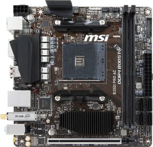 Płyta główna MSI B350I Pro AC, B350, DDR4, SATA3, M.2, USB 3.1 Gen2, MITX (7A40-001R) 2