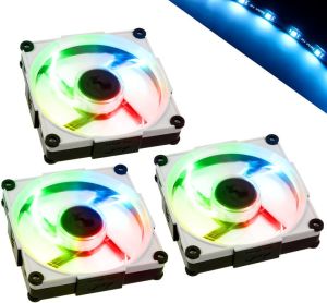 Wentylator In Win Aurora RGB 3-pack (AURORAFAN-3PK-BW) 1
