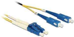 Delock Patchcord światłowodowy LC - SC Singlemode Duplex OS2, 1m (84609) 1