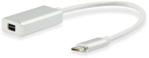 Adapter USB Equip USB-C - DisplayPort Mini Biały  (133457) 1