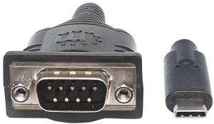 Kabel USB Manhattan USB-C - RS-232 0.45 m Przezroczysty (151283) 3