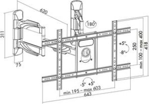 LogiLink Uchwyt ścienny BP0047 37'' - 70'' 2