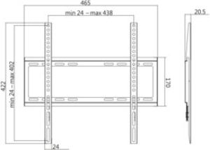 LogiLink Uchwyt ścienny BP0036 32'' - 55'' 3