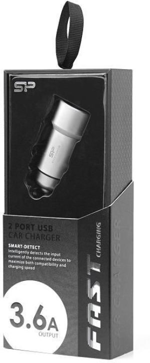 Ładowarka Silicon Power CC202P Srebrna (SP3A6ASYCC202P0S) 3