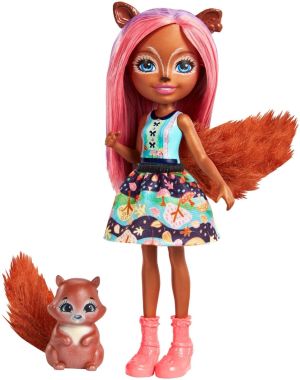 Mattel ENCHANTIMALS Sancha Squirrel & Stumper wiewiórka (FNH22/FMT61) 1