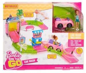 Lalka Barbie Mattel Barbie On the Go - Myjnia samochodowa zestaw + Lalka (FHV91) 1
