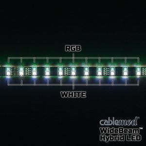 CableMod WideBeam Hybrid LED Strip 60cm - RGB/W (CM-LED-60-D60RGBW-R) 3