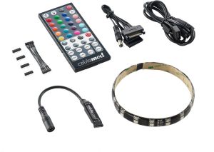 CableMod WideBeam Hybrid LED Kit 30cm - RGB/UV (CM-LED-30-D30RGBU-RK) 1