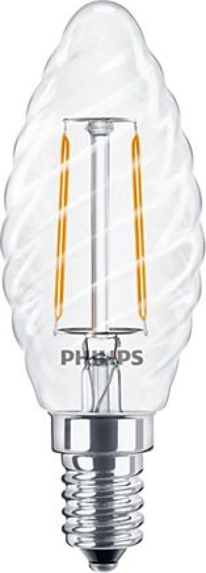 Philips Cla LEDcandle 2W, E14, 827, 2700K, ST35, clear (PH-57411900) 1