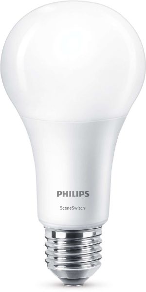Philips Classic LEDbulb SceneSwitch 14W, E27, 827, A67, extra matt (PH-70679401) 1