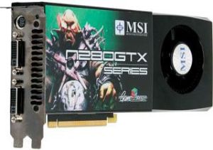 Karta graficzna MSI GeForce GTX 280 OC 1024MB N280GTXT2D1GOC 1