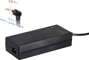 Zasilacz do laptopa Akyga 120 W, 3 mm, 6.3 A, 19 V (AK-ND-56) 2